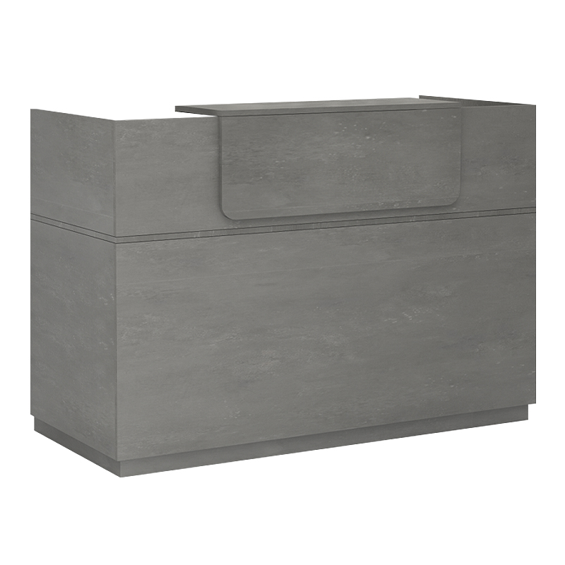 Γραφείο υποδοχής - reception χρώμα γκρι σκυροδέματος 3