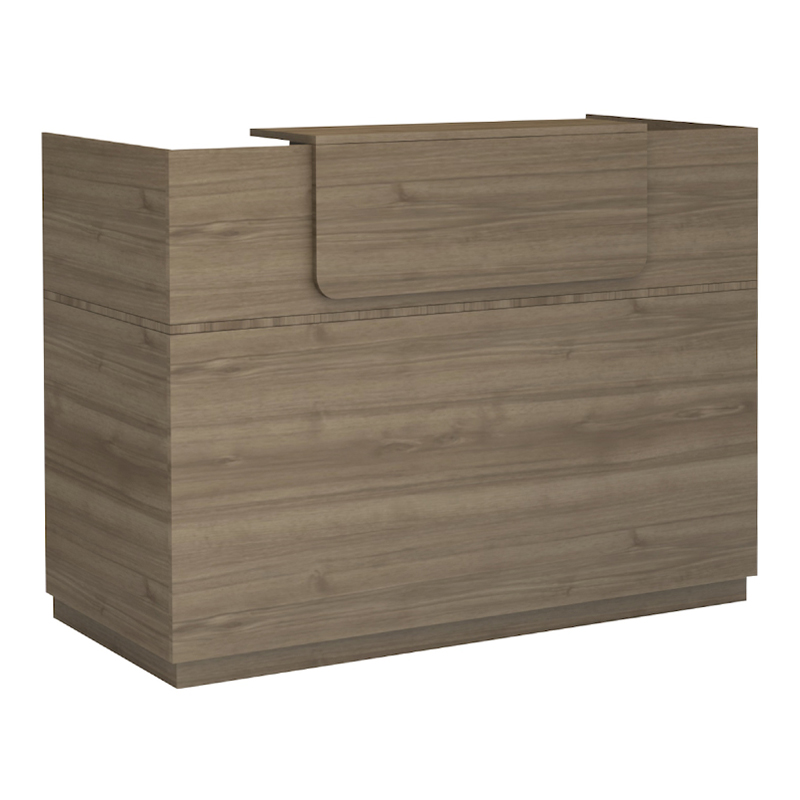 Γραφείο υποδοχής - reception χρώμα καρυδί 3