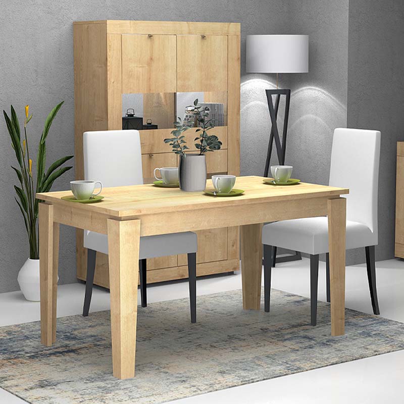 Τραπέζι επεκτεινόμενο χρώμα φυσικό οξιάς 160/ 3