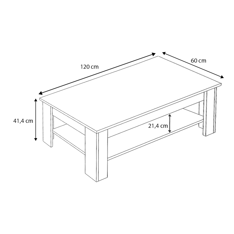 Τραπεζάκι σαλονιού χρώμα φυσικό οξιάς 4