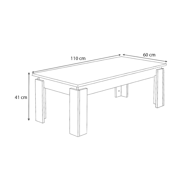 Τραπεζάκι σαλονιού χρώμα φυσικό οξιάς 4