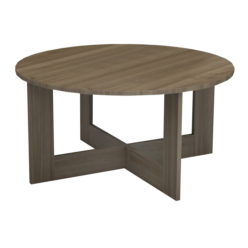 Τραπεζάκι σαλονιού χρώμα καρυδί Ø80x42εκ. 3