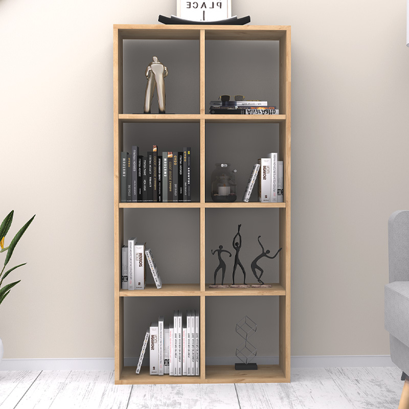 Βιβλιοθήκη χρώμα φυσικό οξιάς 2