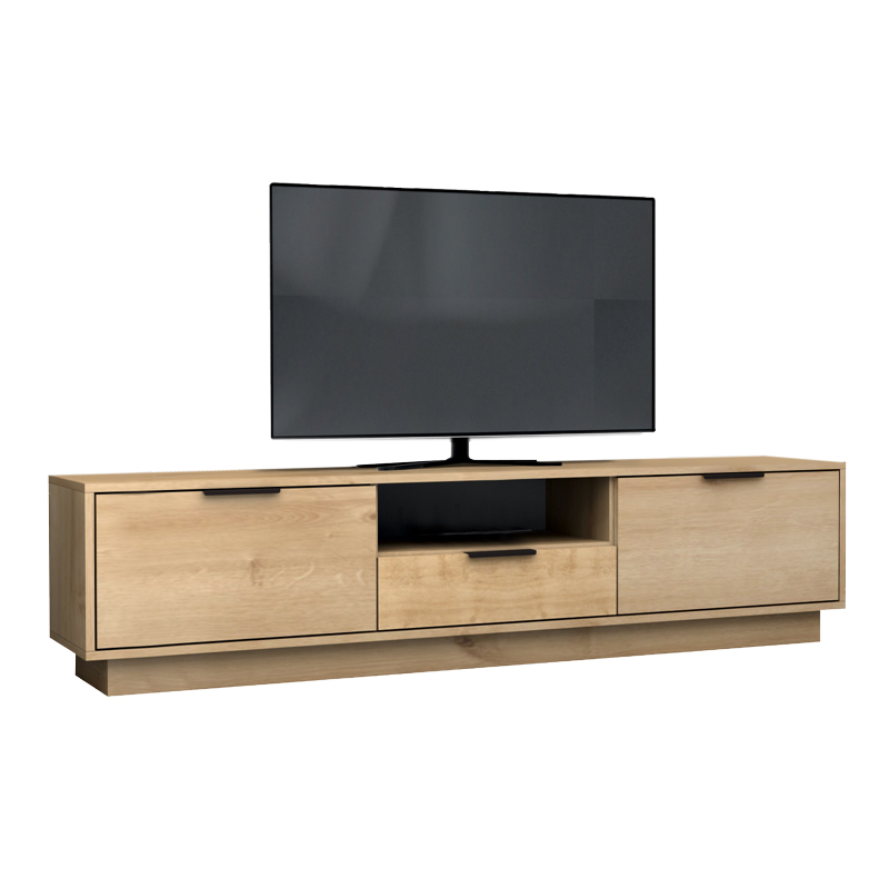 Έπιπλο τηλεόρασης χρώμα φυσικό οξιάς 180x35x43cm. 3