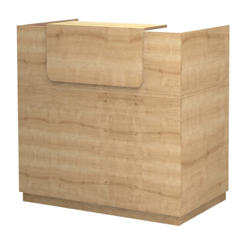 Γραφείο υποδοχής - reception χρώμα φυσικό οξιάς 6