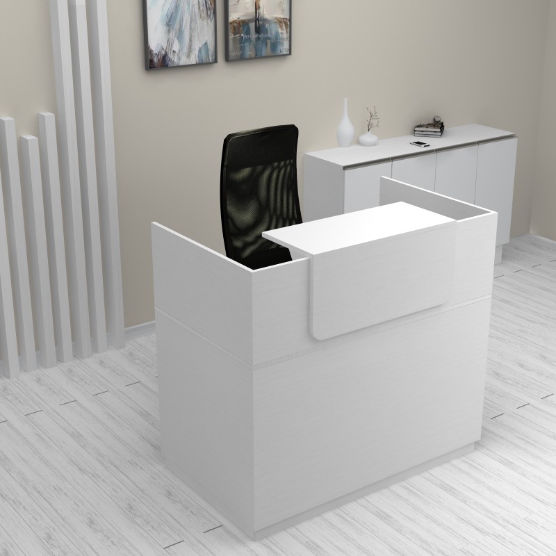 Γραφείο υποδοχής - reception χρώμα λευκό 3