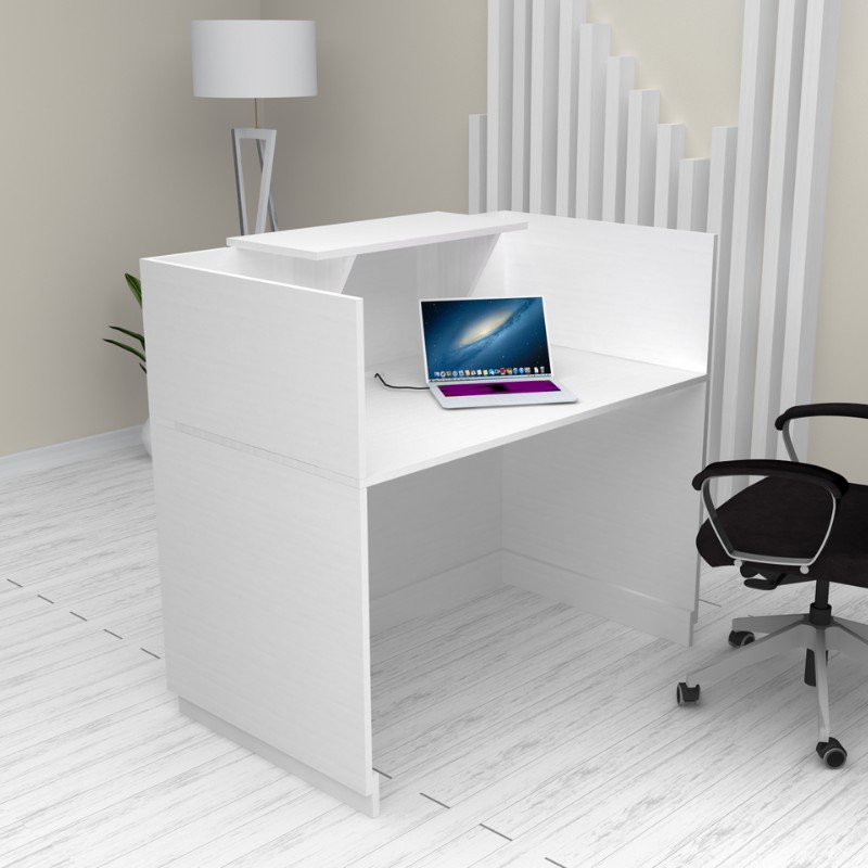 Γραφείο υποδοχής - reception χρώμα λευκό 4