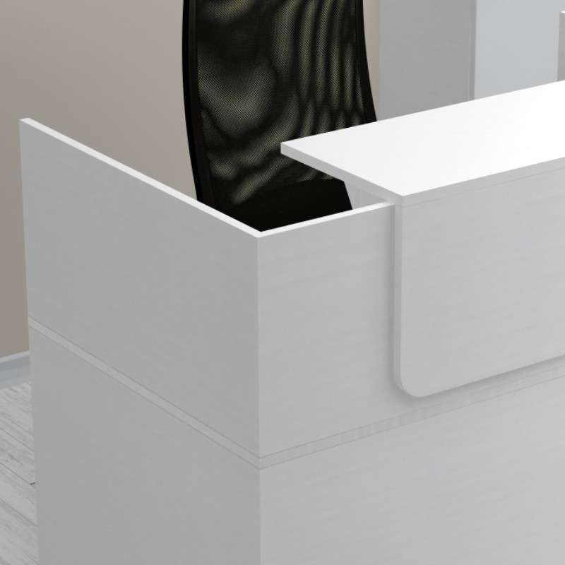 Γραφείο υποδοχής - reception χρώμα λευκό 5