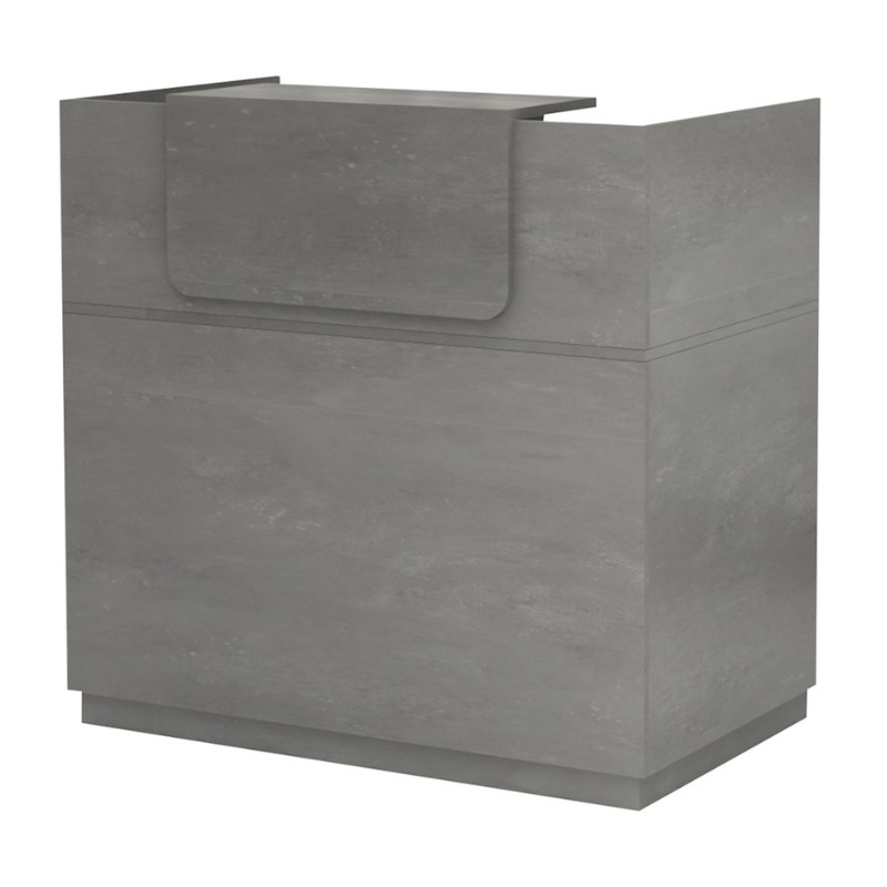 Γραφείο υποδοχής - reception χρώμα γκρι σκυροδέματος 6