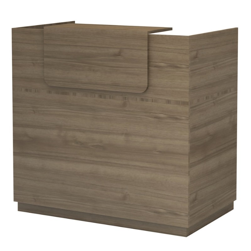 Γραφείο υποδοχής - reception χρώμα καρυδί 6