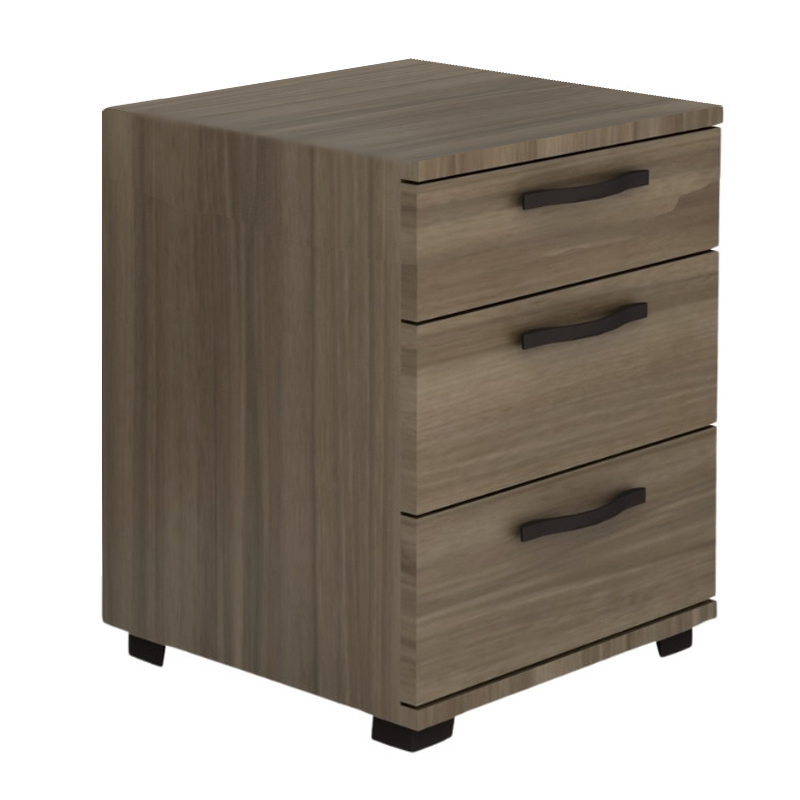 Κομοδίνο - Συρταριέρα γραφείου Roco Megapap χρώμα καρυδί 40x39x57εκ.