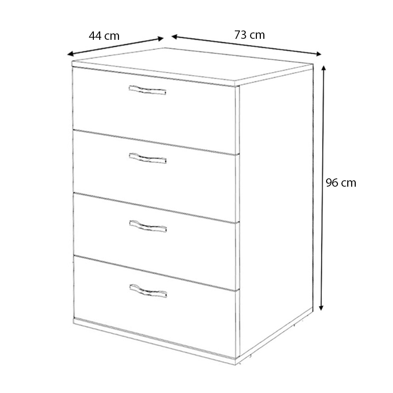 Συρταριέρα χρώμα φυσικό οξιάς 7