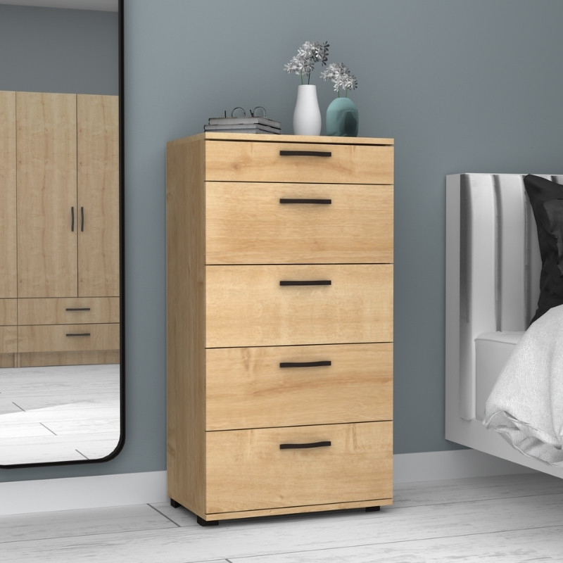 Συρταριέρα χρώμα φυσικό οξιάς 3