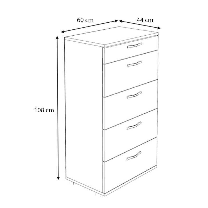 Συρταριέρα χρώμα φυσικό οξιάς 8