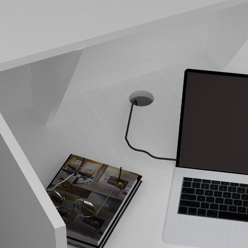 Γραφείο υποδοχής - reception χρώμα λευκό 4