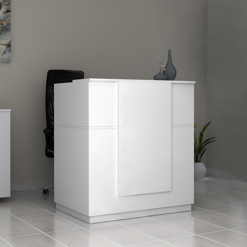 Γραφείο υποδοχής - reception χρώμα λευκό