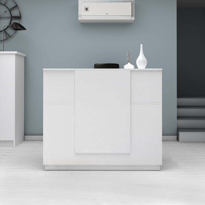 Γραφείο υποδοχής - reception χρώμα λευκό 3