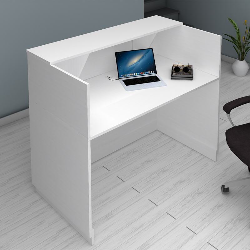 Γραφείο υποδοχής - reception χρώμα λευκό 4