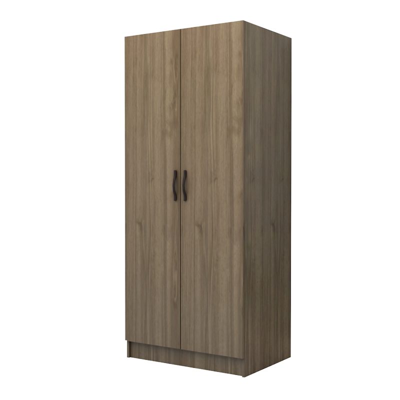 Ντουλάπα ρούχων δίφυλλη χρώμα καρυδί 5