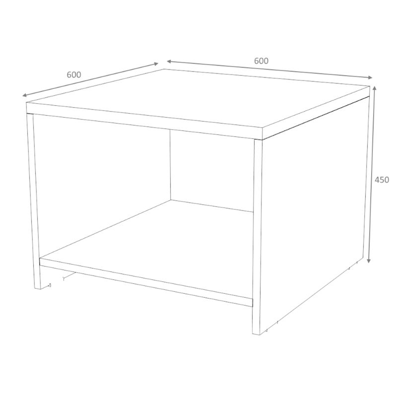 Τραπεζάκι γραφείου επαγγελματικό χρώμα ανθρακί - φυσικό οξιάς 5