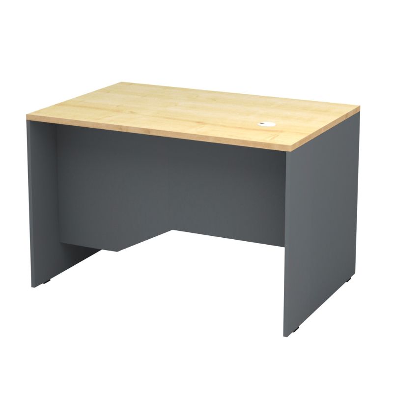 Γραφείο επαγγελματικό χρώμα ανθρακί - φυσικό οξιάς