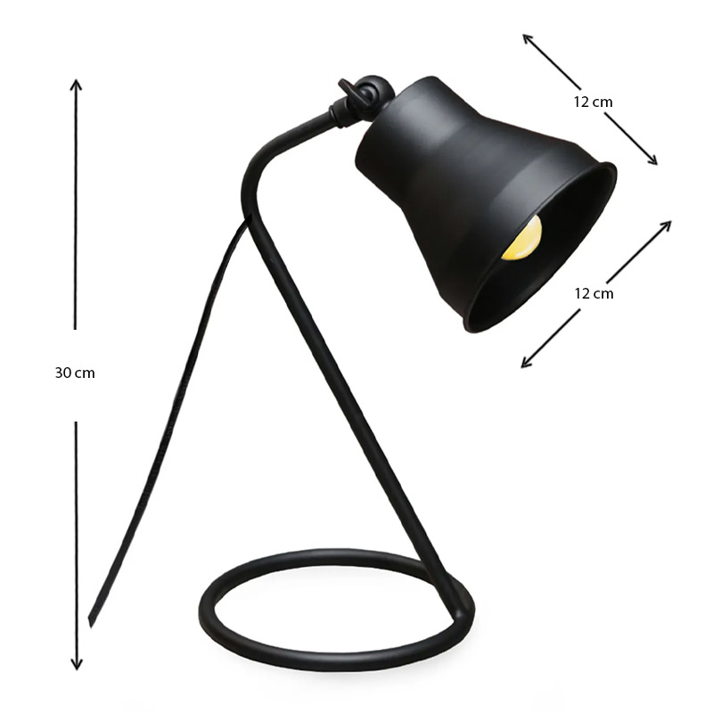 Φωτιστικό γραφείου μεταλλικό χρώμα μαύρο 3