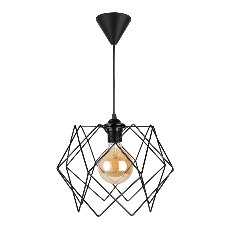 Φωτιστικό οροφής μεταλλικό μονόφωτο χρώμα μαύρο