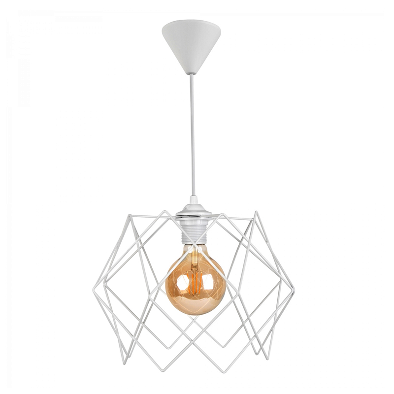 Φωτιστικό οροφής μεταλλικό μονόφωτο χρώμα λευκό