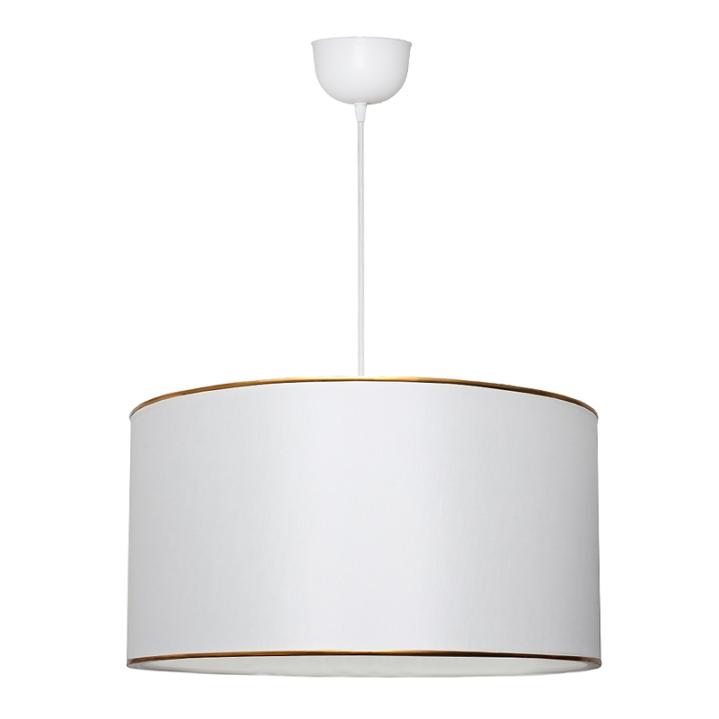 Φωτιστικό οροφής υφασμάτινο μονόφωτο χρώμα λευκό