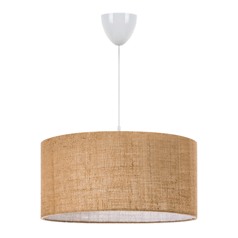 Φωτιστικό οροφής E27 γιούτα μονόφωτο χρώμα μπεζ