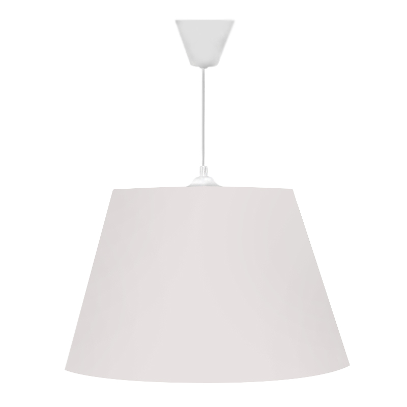 Φωτιστικό οροφής υφασμάτινο μονόφωτο χρώμα λευκό