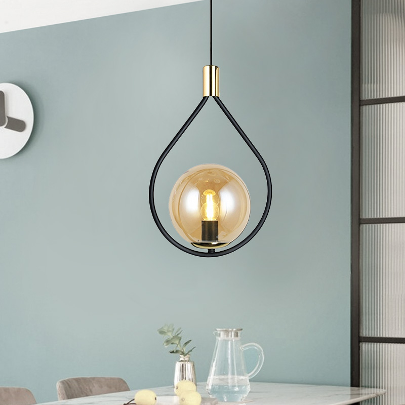 Φωτιστικό οροφής E27 μεταλλικό μονόφωτο χρώμα μαύρο - χρυσό 2