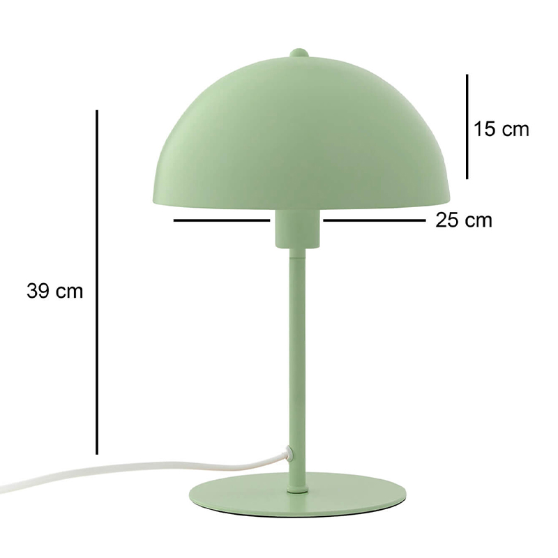 Φωτιστικό επιτραπέζιο E27 μεταλλικό χρώμα πράσινο Ø25x39εκ. 3
