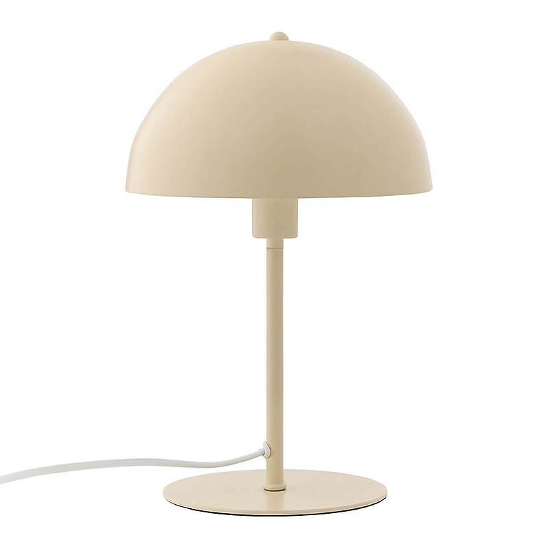 Φωτιστικό επιτραπέζιο E27 μεταλλικό χρώμα κρεμ Ø25x39εκ.