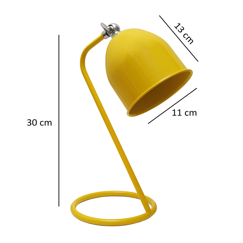 Φωτιστικό γραφείου E14 μεταλλικό χρώμα κίτρινο 3
