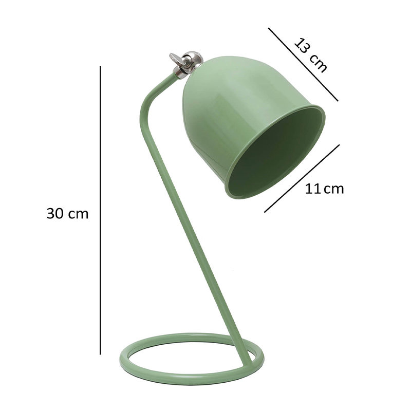 Φωτιστικό γραφείου E14 μεταλλικό χρώμα πράσινο 3