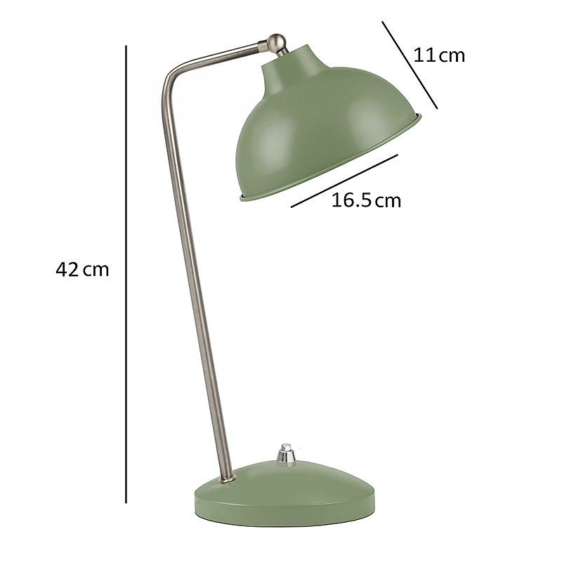 Φωτιστικό γραφείου E14 μεταλλικό χρώμα πράσινο 3
