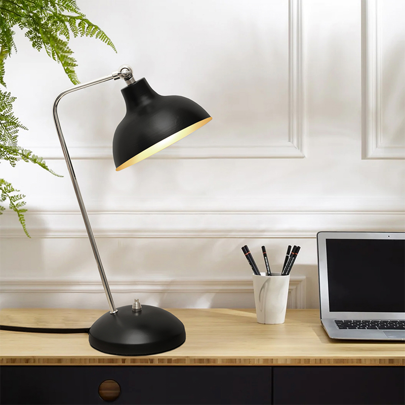 Φωτιστικό γραφείου E14 μεταλλικό χρώμα μαύρο 2