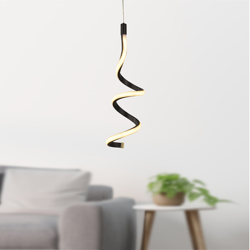 Φωτιστικό οροφής Led μεταλλικό μονόφωτο χρώμα μαύρο 2