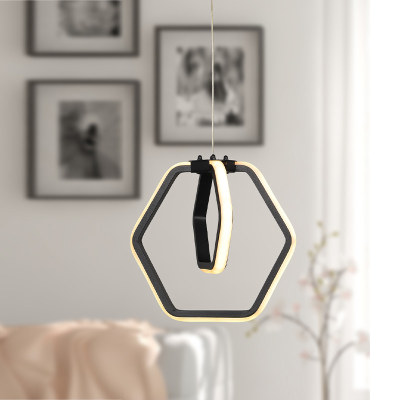 Φωτιστικό οροφής Led μεταλλικό μονόφωτο χρώμα μαύρο 2