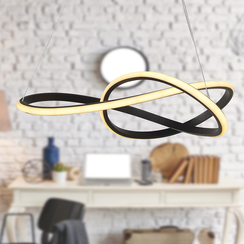 Φωτιστικό οροφής Led μεταλλικό μονόφωτο χρώμα μαύρο 2