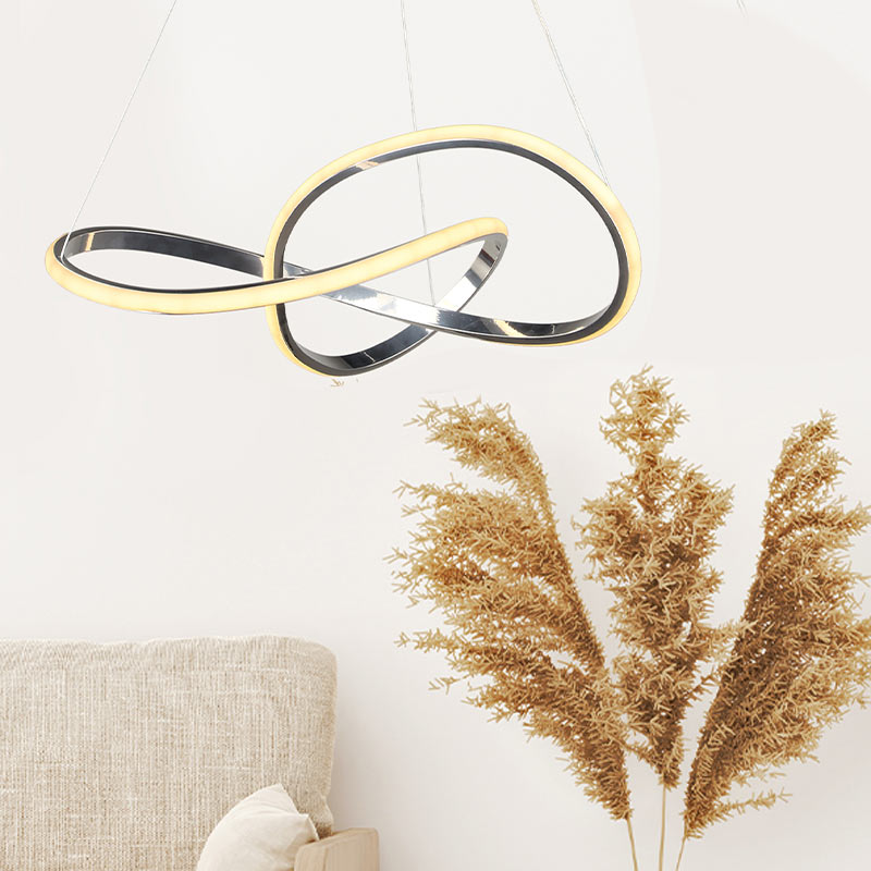 Φωτιστικό οροφής Led μεταλλικό μονόφωτο χρώμα ασημί 2