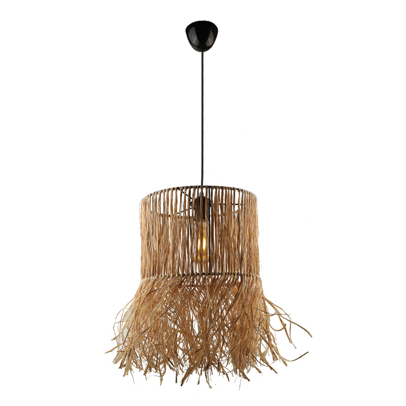 Φωτιστικό οροφής E27 από σιζάλ μονόφωτο χρώμα φυσικό