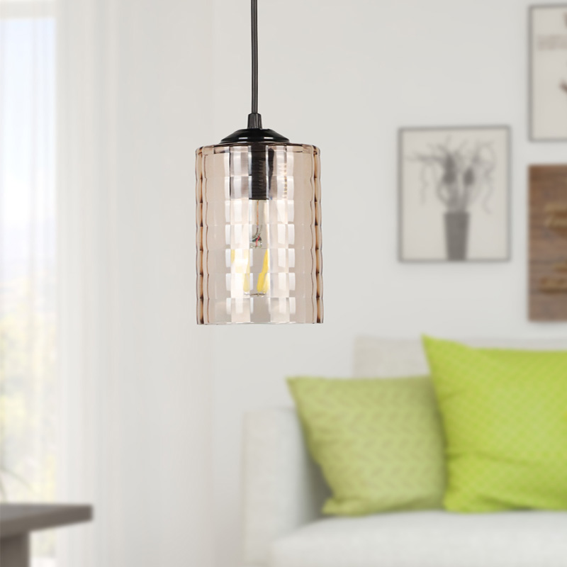 Φωτιστικό οροφής E27 ακρυλικό μονόφωτο χρώμα μαύρο 2