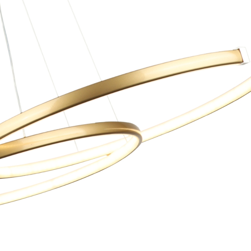 Φωτιστικό οροφής Led μεταλλικό χρώμα χρυσό 3