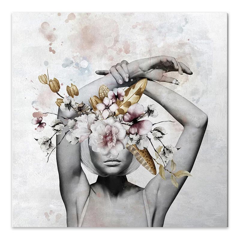 Πίνακας σε καμβά "Hidden Face" ψηφιακής εκτύπωσης