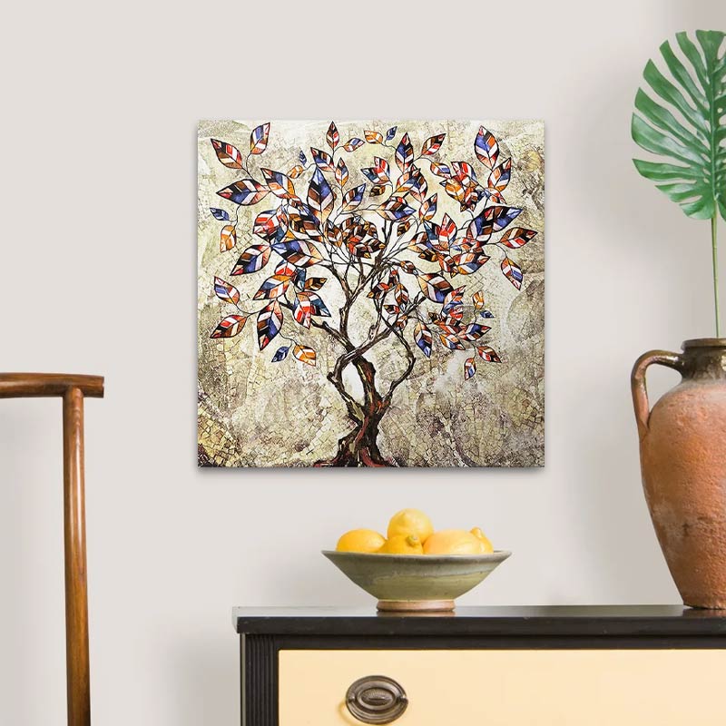 Πίνακας σε καμβά "Tree Leaves" ψηφιακής εκτύπωσης 2