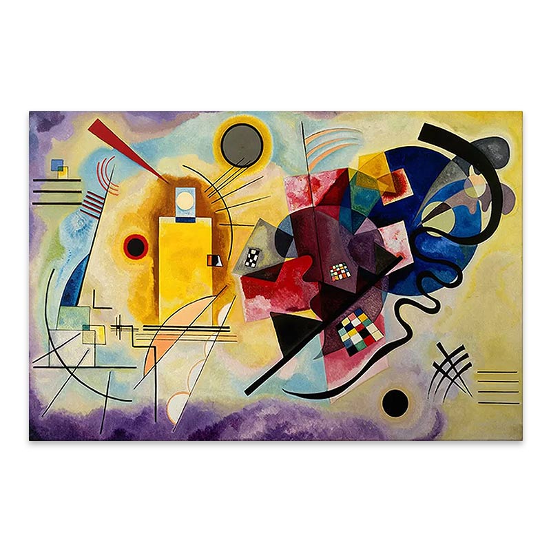 Πίνακας σε καμβά "Yellow Blue" ψηφιακής εκτύπωσης