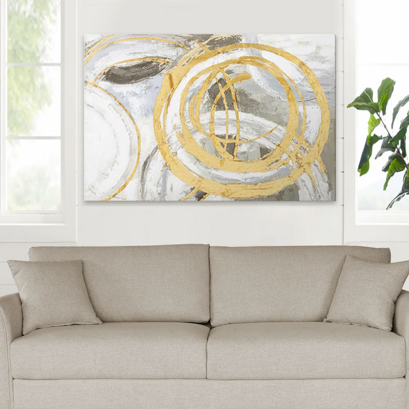 Πίνακας σε καμβά "Exotic Circles" ψηφιακής εκτύπωσης 2