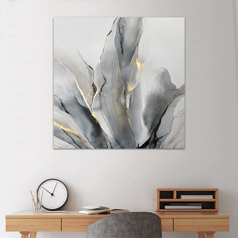 Πίνακας σε καμβά "Abstract Leaves" ψηφιακής εκτύπωσης 2